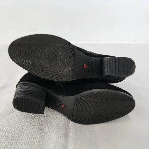 Blondo Idra Like New Black Suede Bootie Waterproof Ankle Buckle Size 8.5 Zipper - Picture 10 of 10